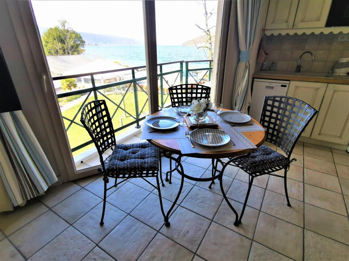 Lac Annecy Plage Privee, Duplex Baie Des Voiles Duingt Exterior photo