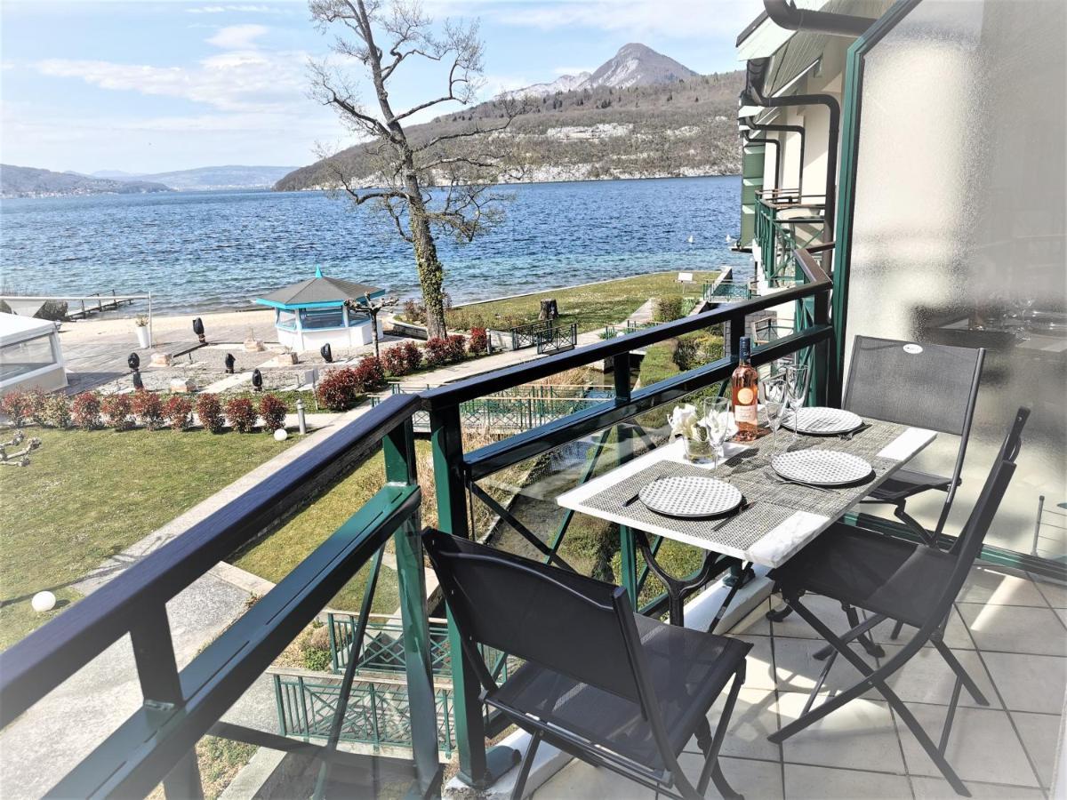 Lac Annecy Plage Privee, Duplex Baie Des Voiles Duingt Exterior photo