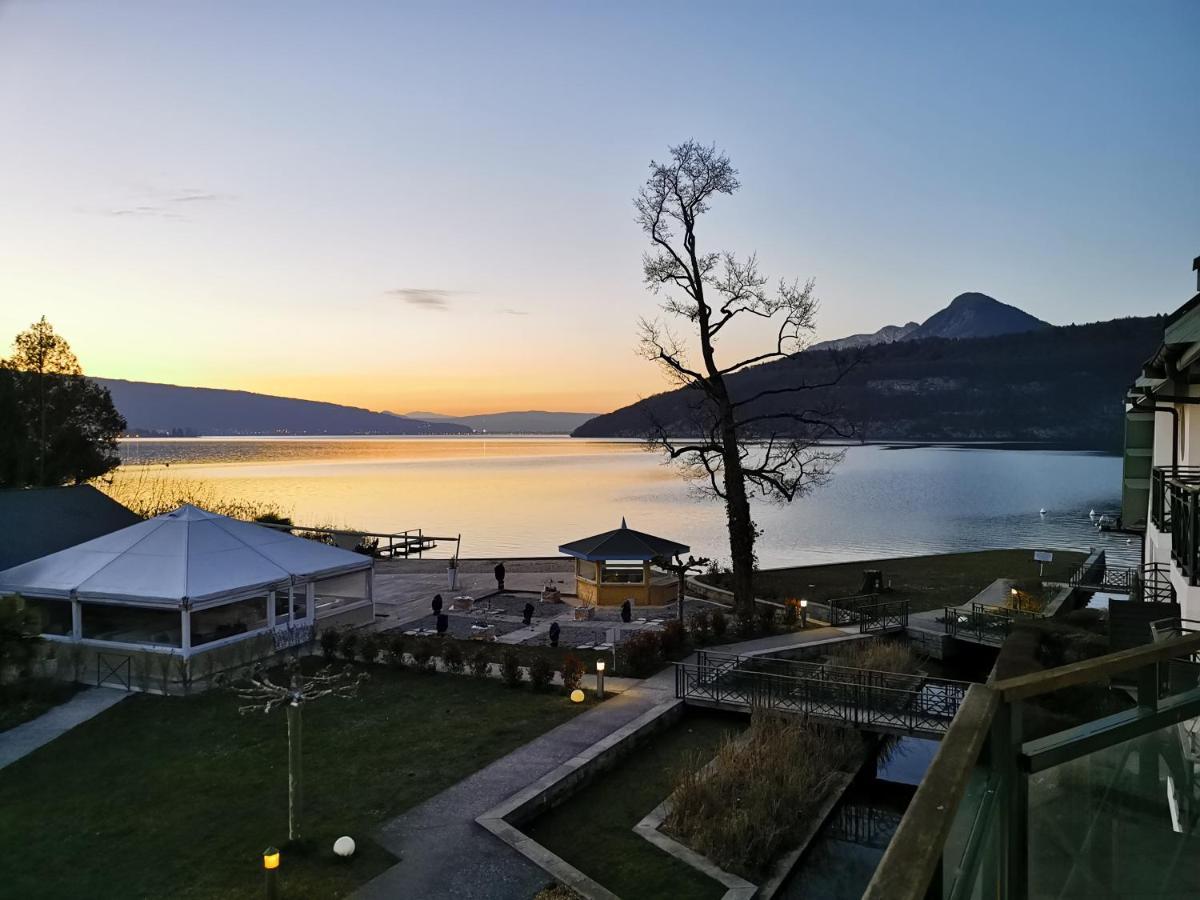 Lac Annecy Plage Privee, Duplex Baie Des Voiles Duingt Exterior photo