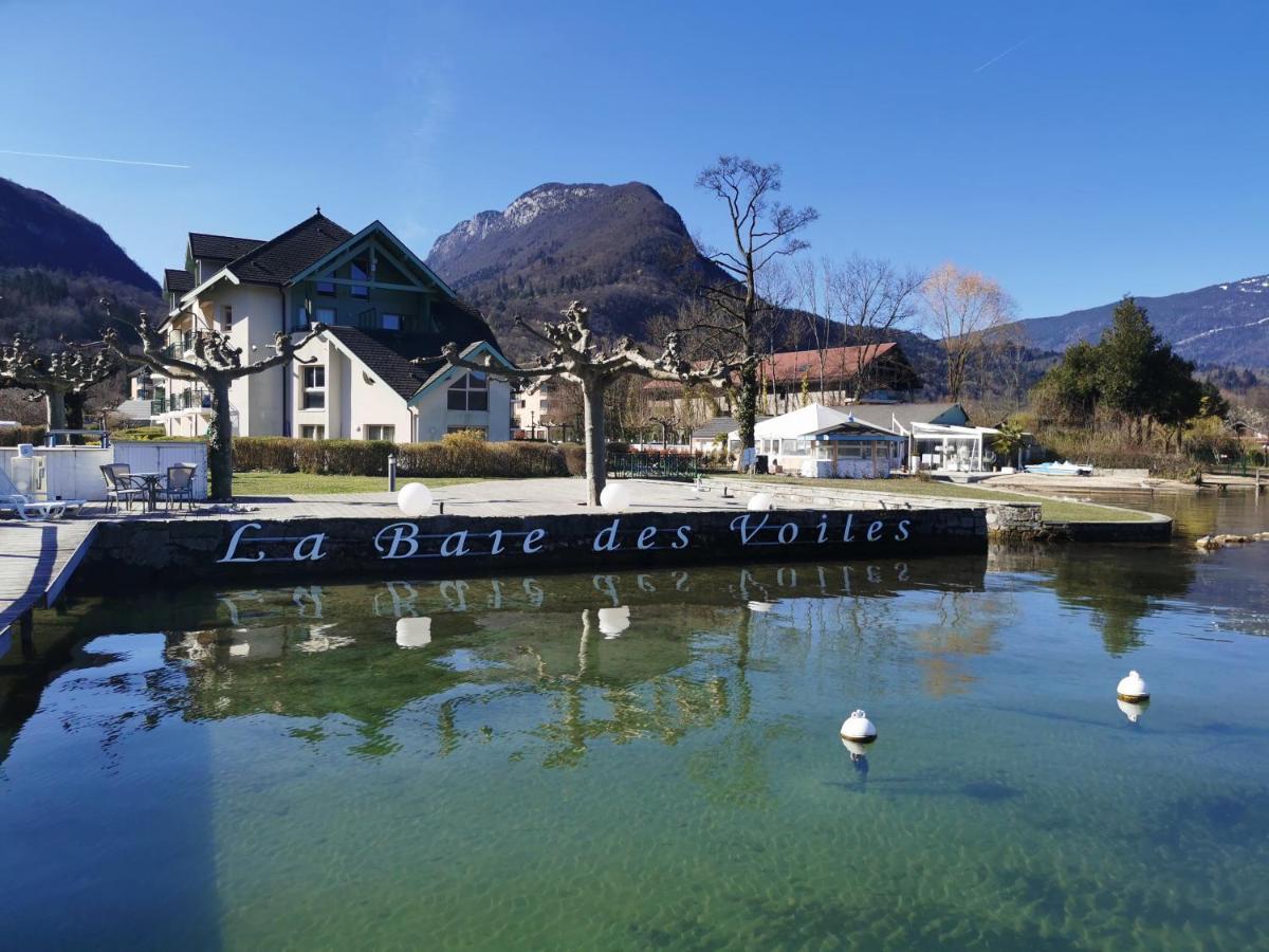 Lac Annecy Plage Privee, Duplex Baie Des Voiles Duingt Exterior photo