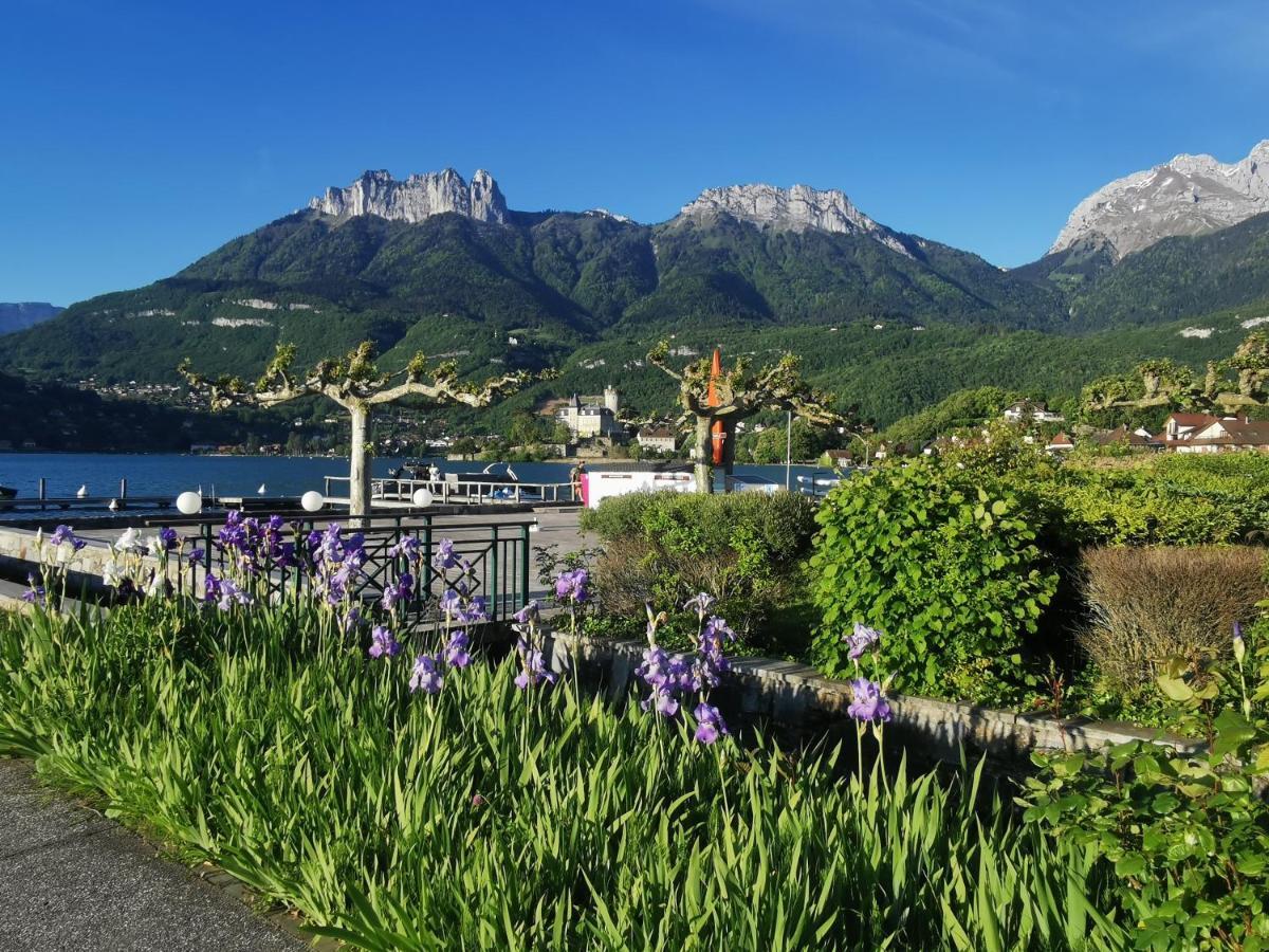 Lac Annecy Plage Privee, Duplex Baie Des Voiles Duingt Exterior photo