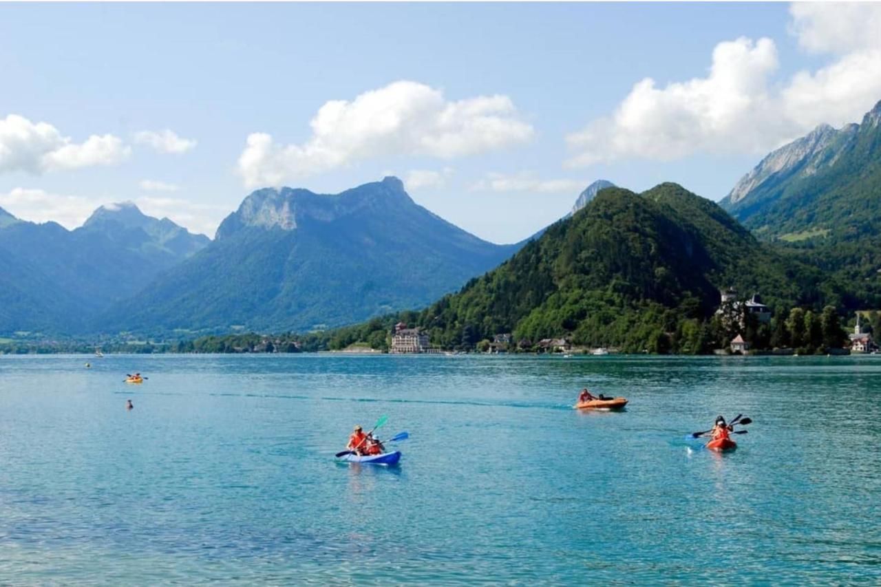 Lac Annecy Plage Privee, Duplex Baie Des Voiles Duingt Exterior photo