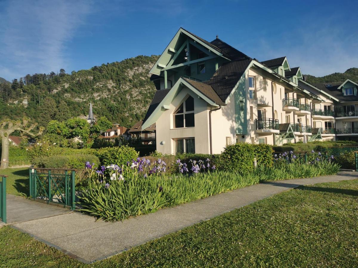Lac Annecy Plage Privee, Duplex Baie Des Voiles Duingt Exterior photo