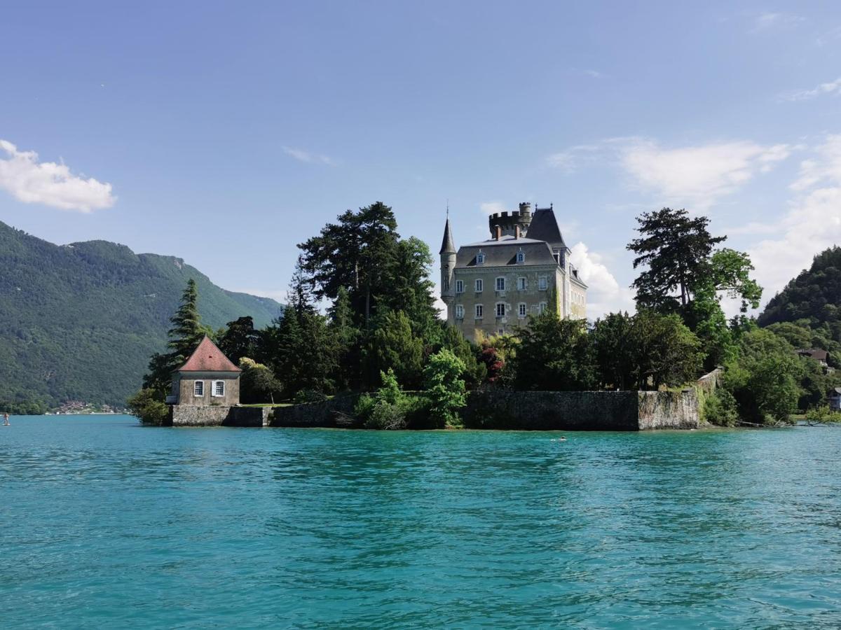 Lac Annecy Plage Privee, Duplex Baie Des Voiles Duingt Exterior photo